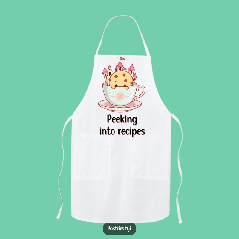 Funny Cookie Teacup Castle Apron: Baking Character, Ideal Funny Gift