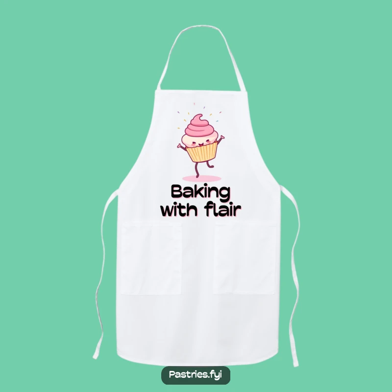 Funny Cupcake Cartwheel Apron: Baking Fun with Sprinkles, Great Funny Gift