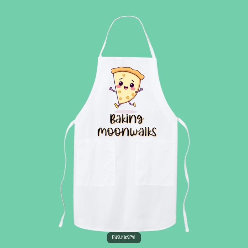 Funny Pie Moonwalk Apron: Cheerful Character for Kitchen Grooves