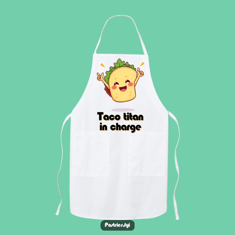 Funny Taco Victory Dance Apron: Kitchen Fiesta Fun, Chef's Gift