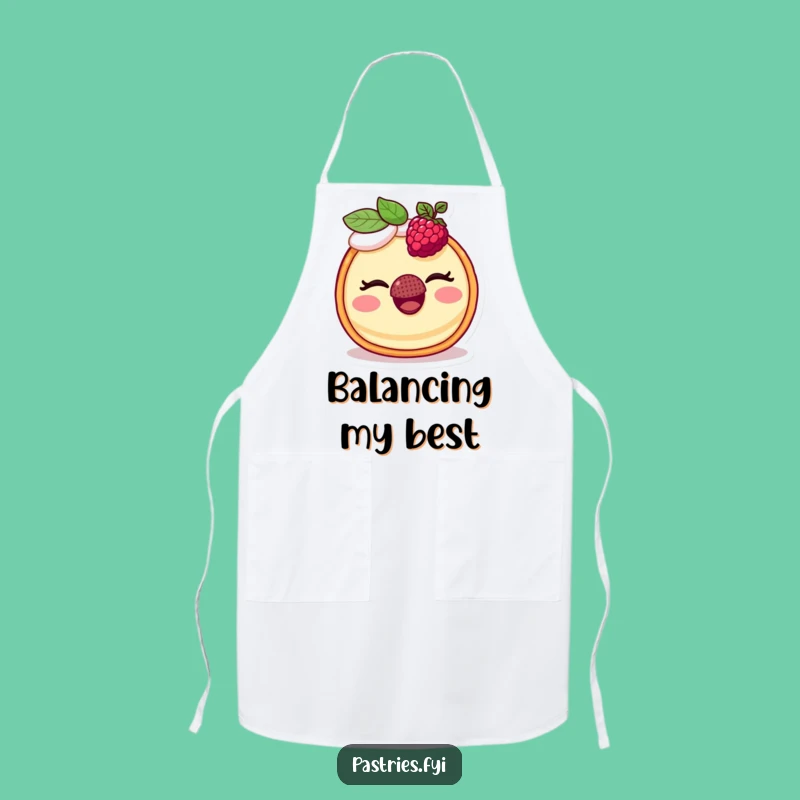 Funny Tart Apron: Cook With Laughter in This Winking Raspberry Design, Kitchen Gift!