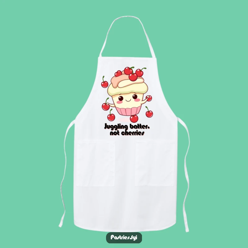 Funny Cupcake Juggling Cherries Apron - Cook in Style & Humor