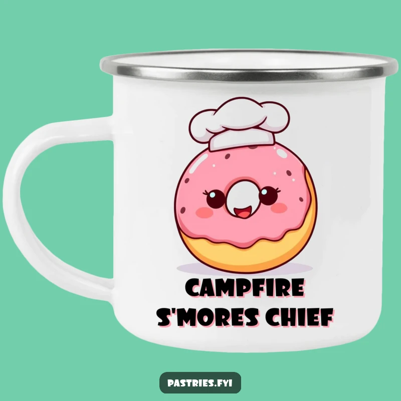 Funny Chef Donut Camping Mug - Sweet Adventure Fuel!