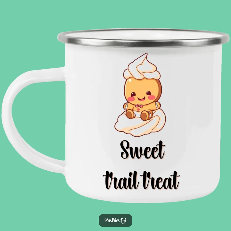 Funny Gingerbread Cookie Camping Mug: Giggling Cookie, Perfect Humorous Holiday Gift