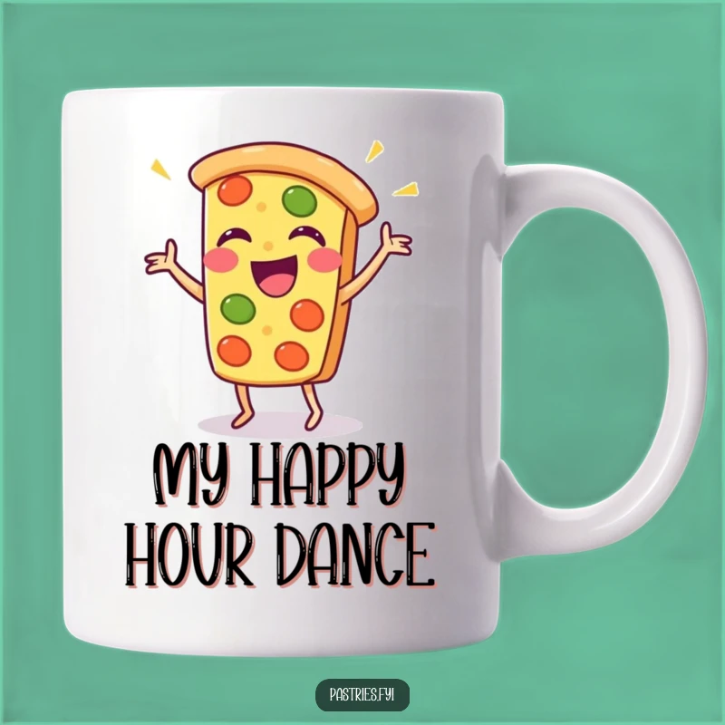 Funny Pizza Dance Mug: A Hilarious Kawaii Gift for Pizza Lovers