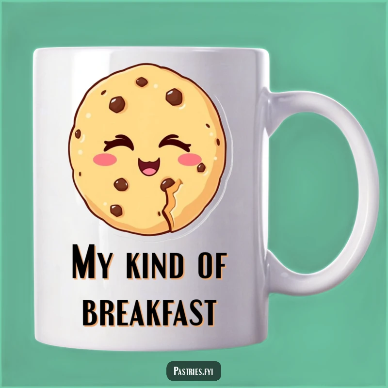 Funny Winking Cookie Mug - Cheeky Dessert Character Gift