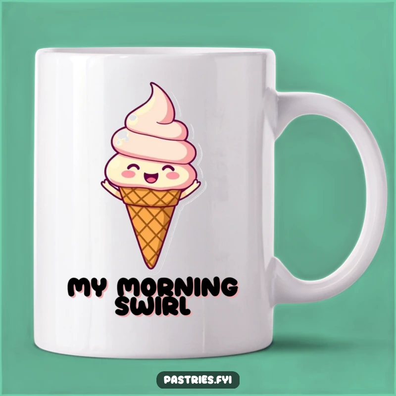 Funny Spinning Ice Cream Mug - Sweet Treat Gift for Joyful People
