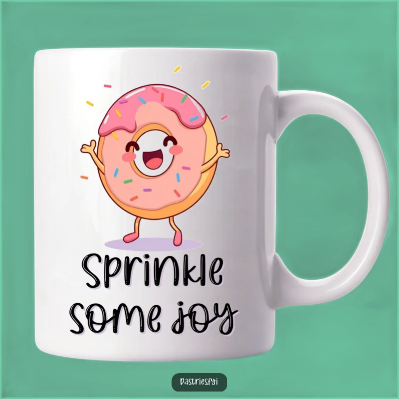 Funny Donut Dance Mug - Hilarious Pastry Character Gift