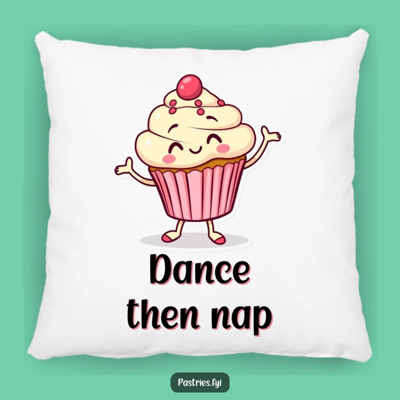 Funny Cupcake Jigging Pillow: Cuddle Up with Sweet Cartoon Comfort!
