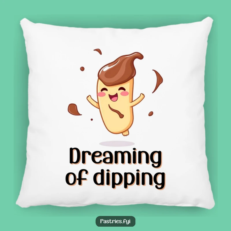 Funny Churro Twirling Chocolate Pillow: Huggable Sweetness for Your Home