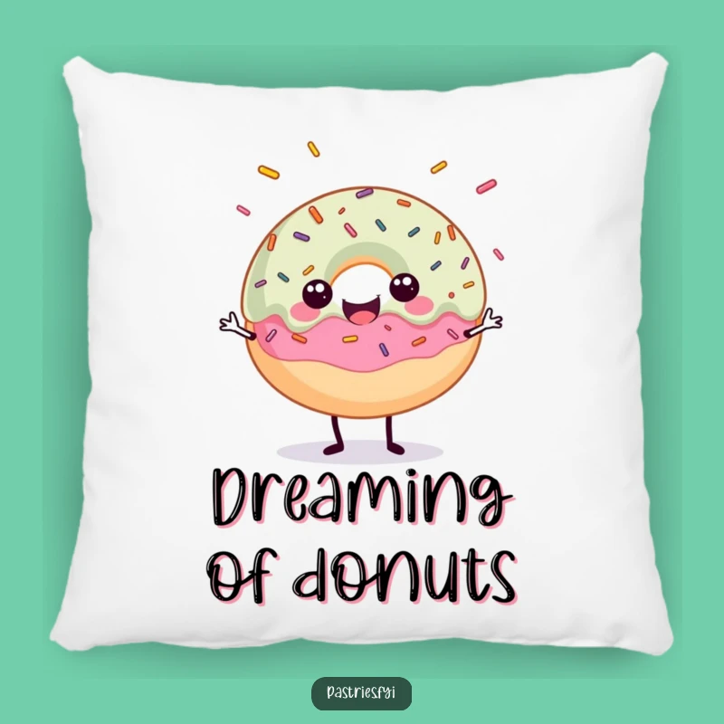 Cushion Your Sweet Tooth: Funny Donut Sprinkle Pillow