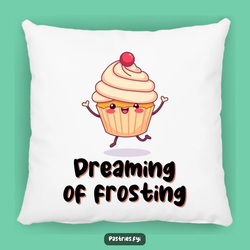 Funny Cupcake Pillow: Cheerful Hop Comfort Sweet Treat Gift