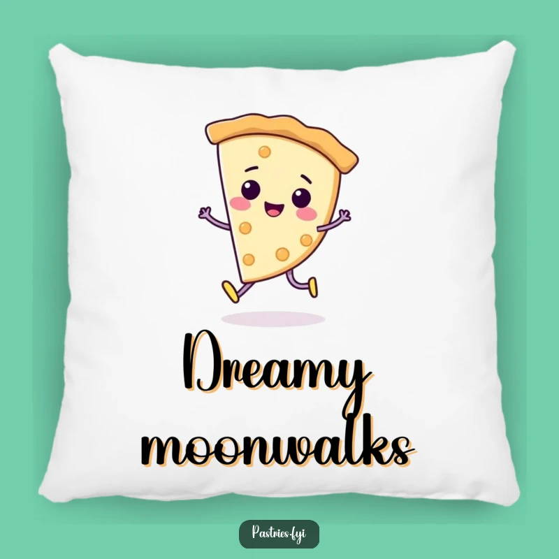 Funny Pie Moonwalk Pillow: Cozy Cheerful Character Cushion