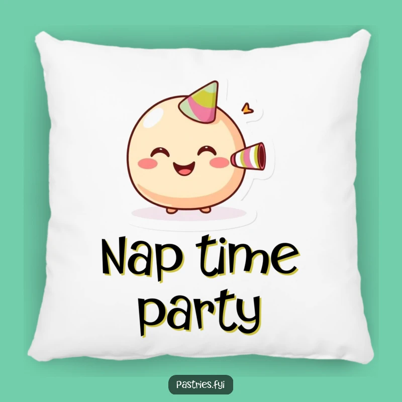 Funny Macaroon Party Pillow: Cozy Comfort with a Festive, Cheerful Twist - Great Gift!