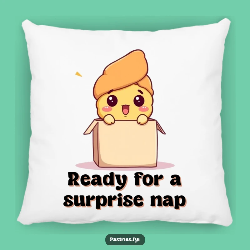 Funny Surprise Croissant Pillow - Comfy & Hilarious Character Decor