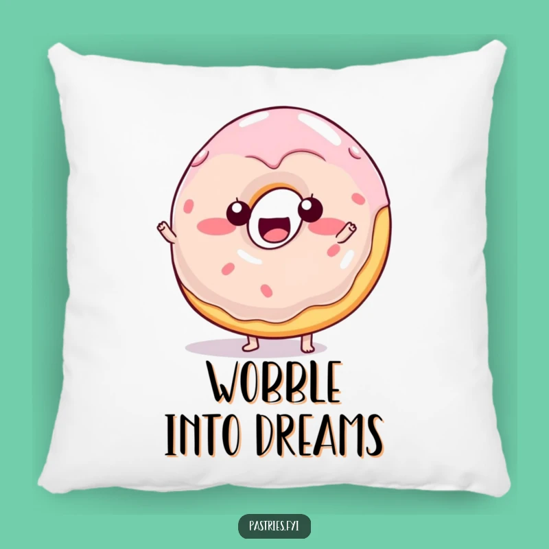 Funny Wobbly Donut Pillow: Cozy Jelly Character Cushion for a Sweet, Hilarious Touch
