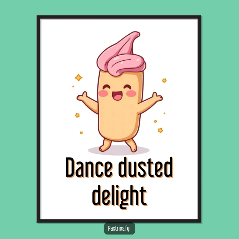 Funny Churro Shimmy Digital Art: Instant Dessert Joy for Your Walls