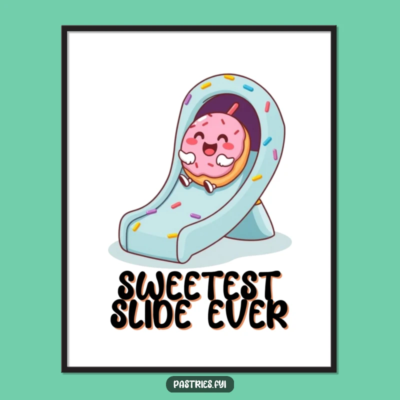 Funny Donut Digital Art: Giggling Slide Art, Instant Funny Gift!