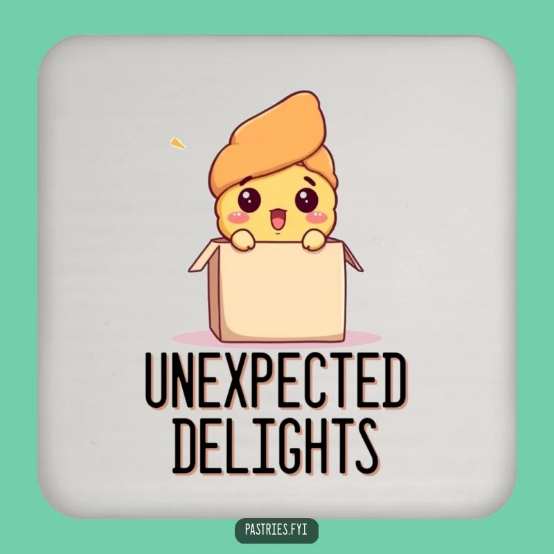 Funny Croissant Surprise Coasters - Protect Surfaces with Humor