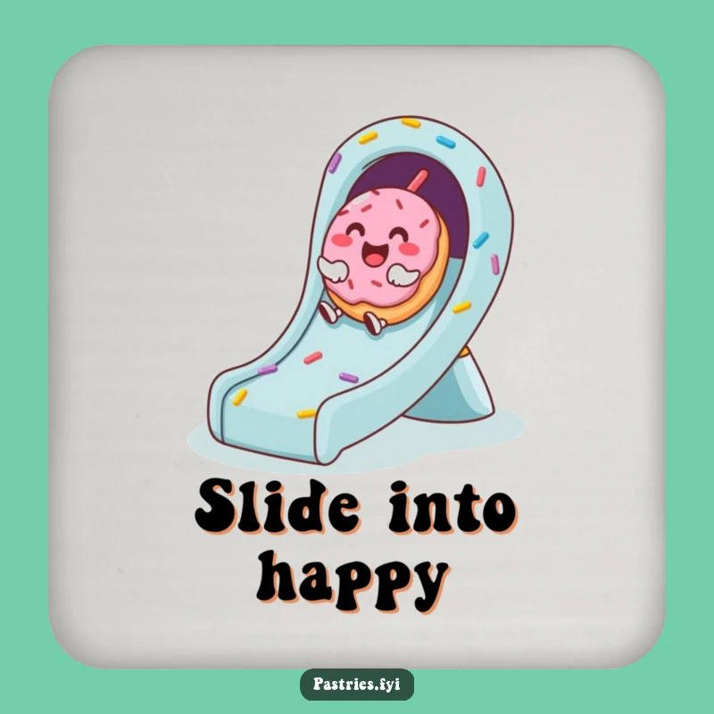 Funny Donut Coaster: Protect Drinks With Giggles, a Fun Funny Gift!