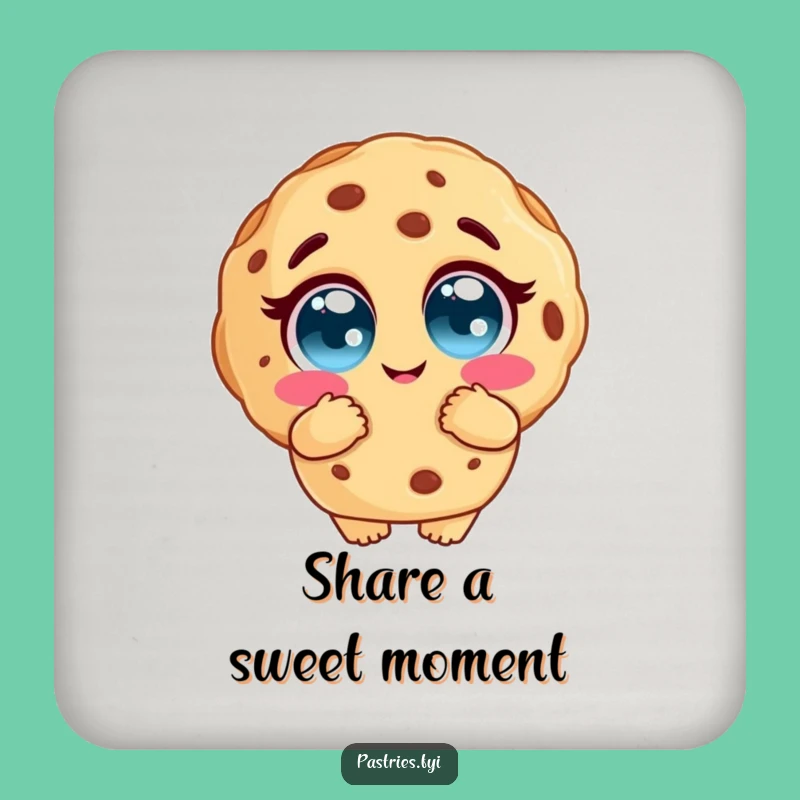 Funny Cookie Hug Coaster: Sweet Surface Protection, Adorable Gift