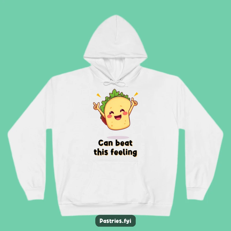 Funny Taco Victory Dance Hoodie: Cozy Fiesta Warmth, Fun Gift Idea