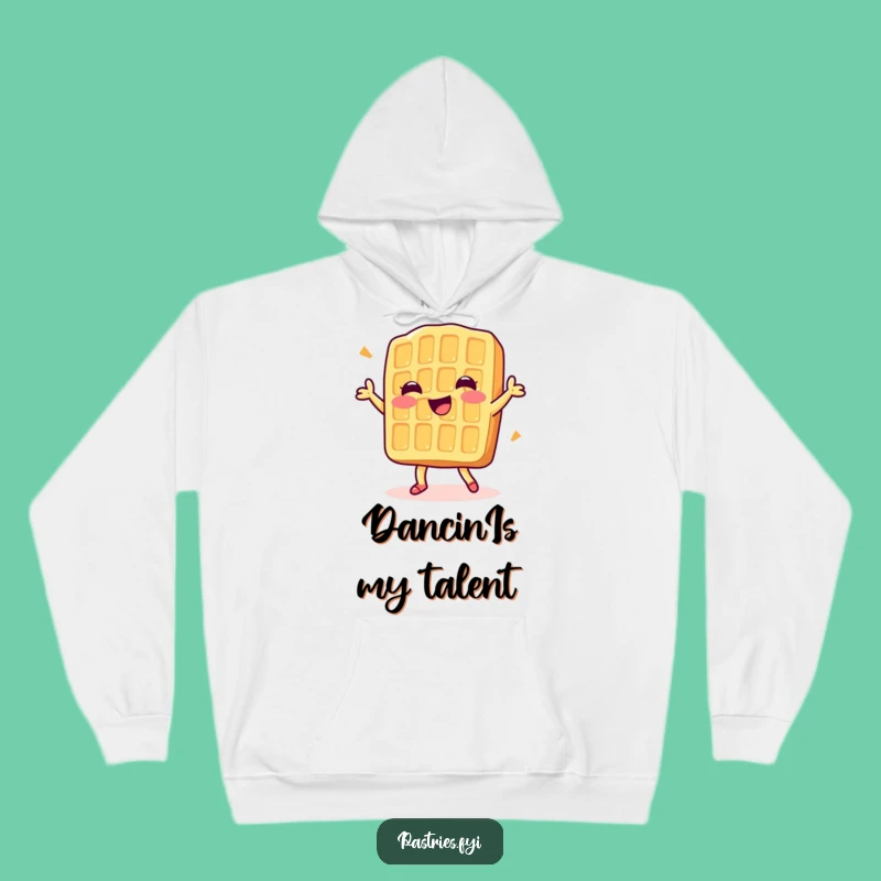 Funny Dancing Waffle Hoodie: Cozy Comfort, Sweet Style Gift!