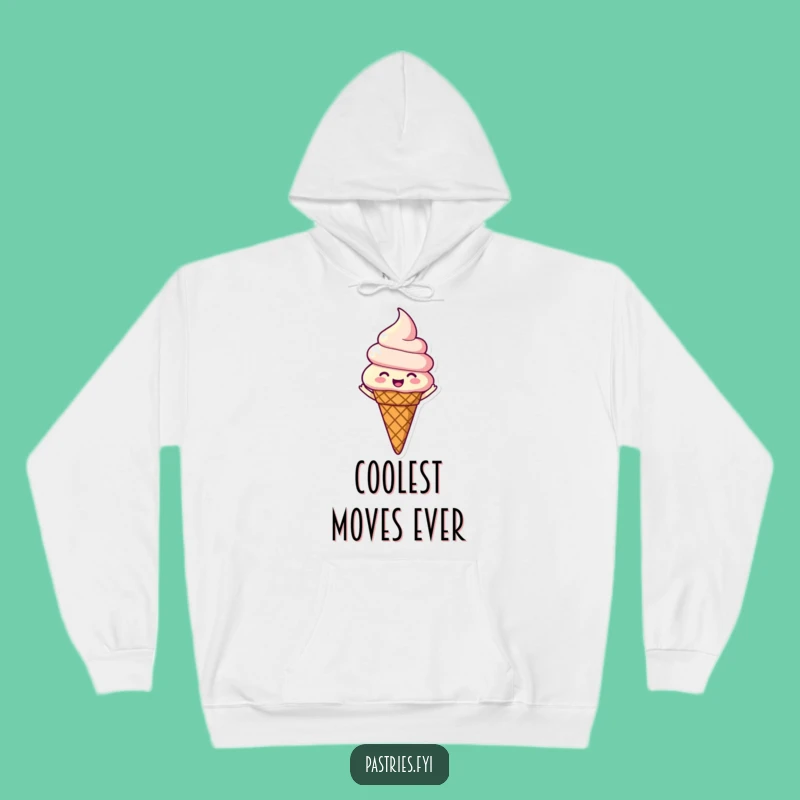 Funny Spinning Ice Cream Hoodie - Cozy & Sweet Gift for Joyful Vibes