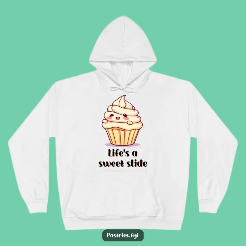 Funny Giggling Cupcake Hoodie - Cozy & Hilarious Dessert Lover Gift
