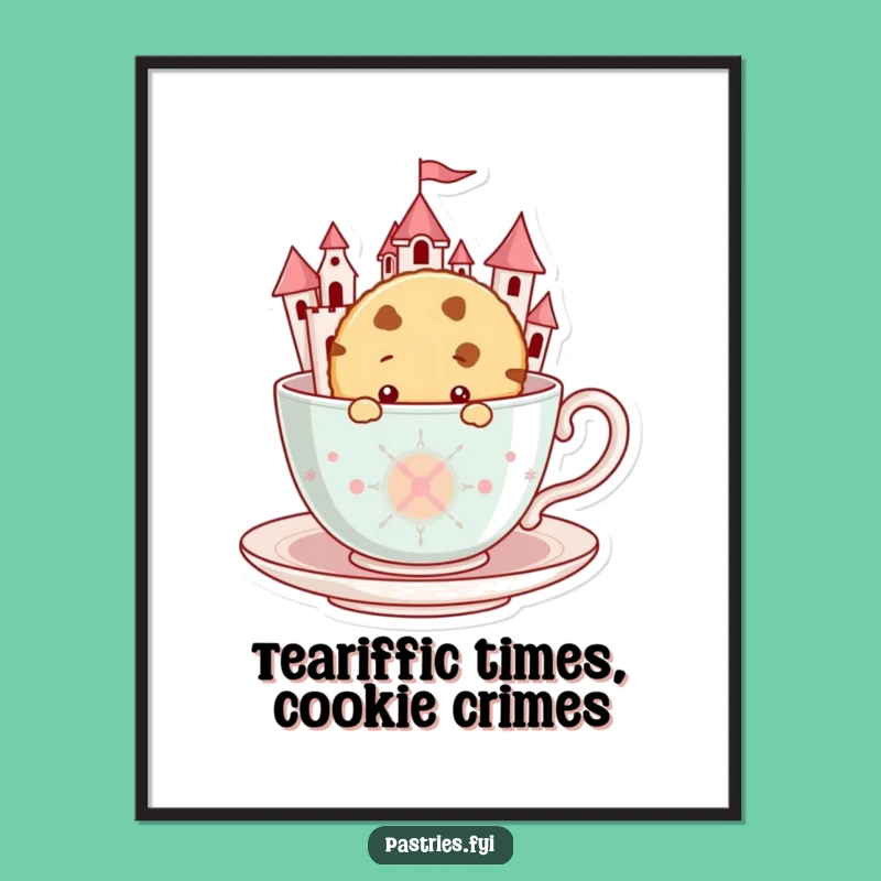Free Printable Wall Art: Cookie Castle Peek for Whimsical Home Decor