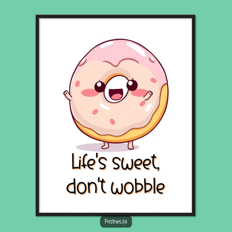 Free Printable Jelly Donut Wobble Wall Art: Hilarious Downloadable Decor for Sweet Spaces!