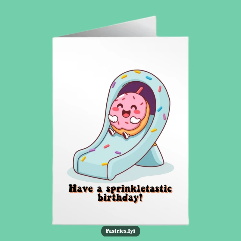 Free Printable Birthday Card: Giggling Donut Fun, Perfect Downloadable Gift for a Sweet Celebration