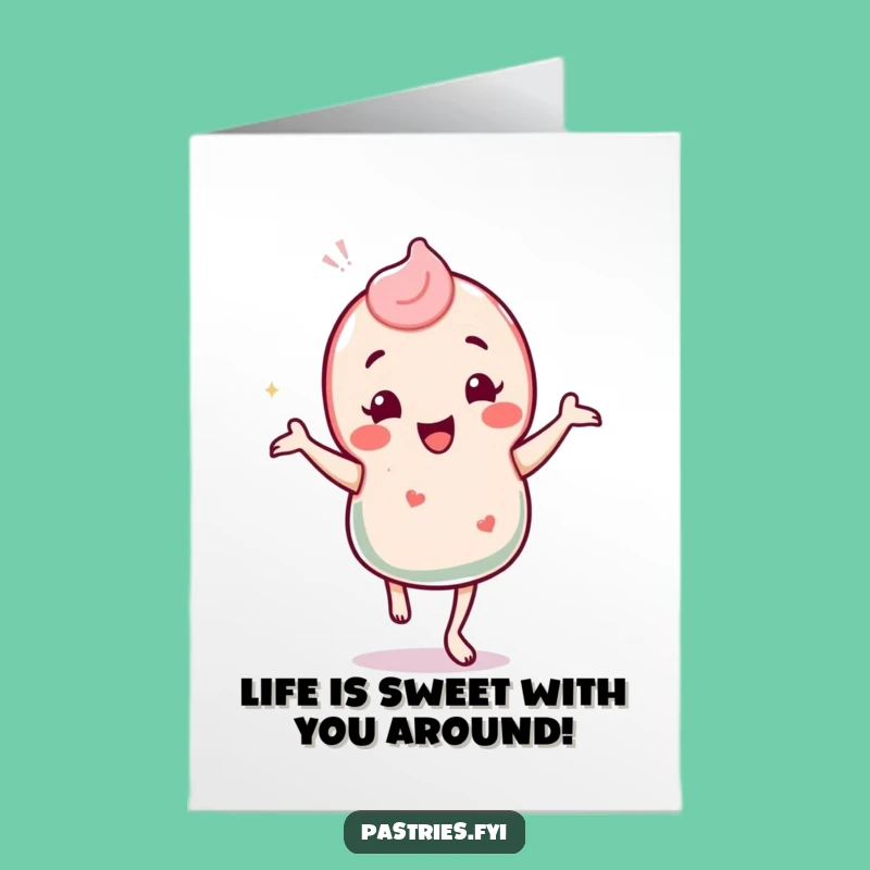 Free Printable Thank You Card: Candy's Sweet Jig! A Humorous Downloadable Gift.