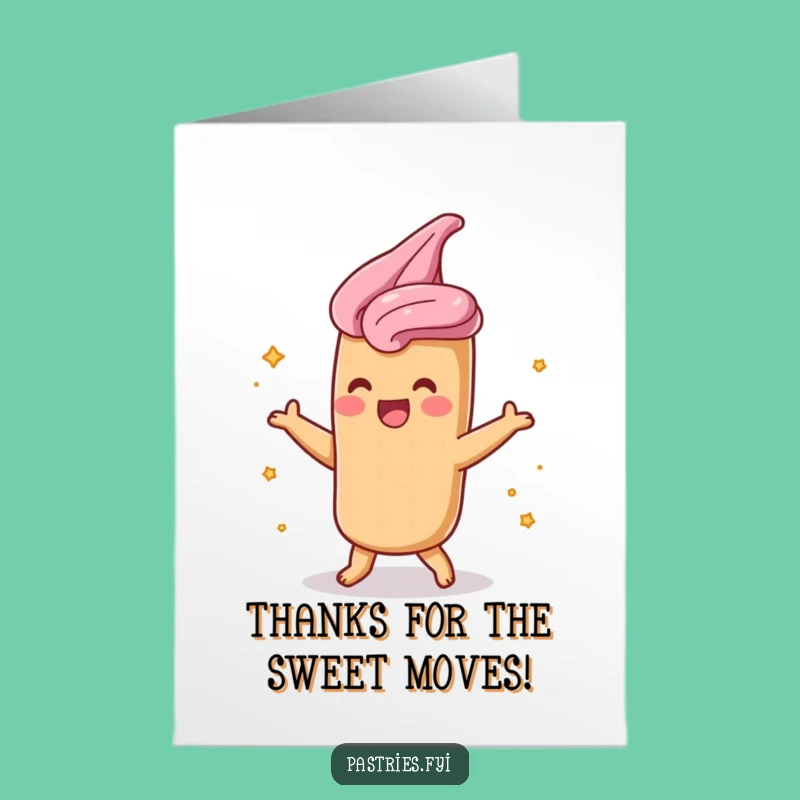 Free Printable Thank You Card: Churro Shimmy Downloadable Gift for Gratitude