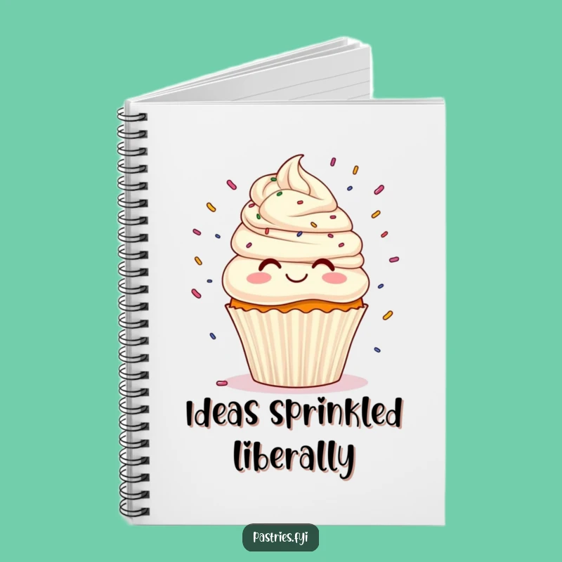 Funny Cupcake Sprinkles Juggling Notebook: Jot Down Ideas with Sweet Amusement