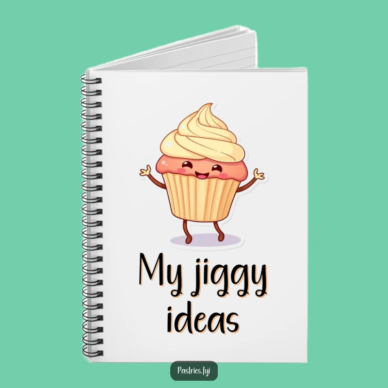 Funny Dancing Cupcake Notebook - Hilarious Journal for Sweet Ideas and Notes