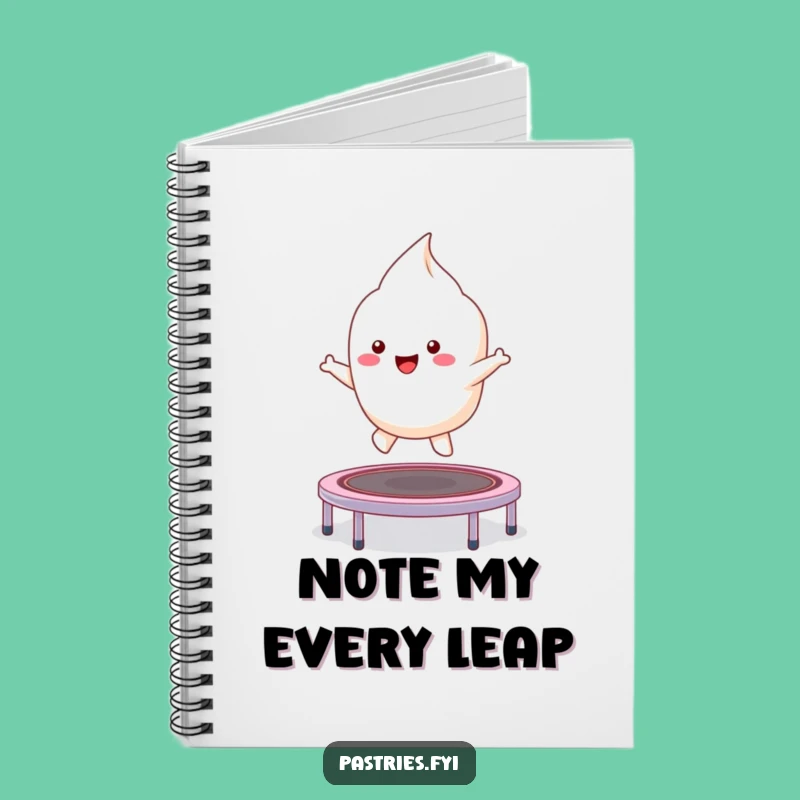 Funny Kawaii Meringue Notebook: Jot Down Ideas with Bubbly Enthusiasm