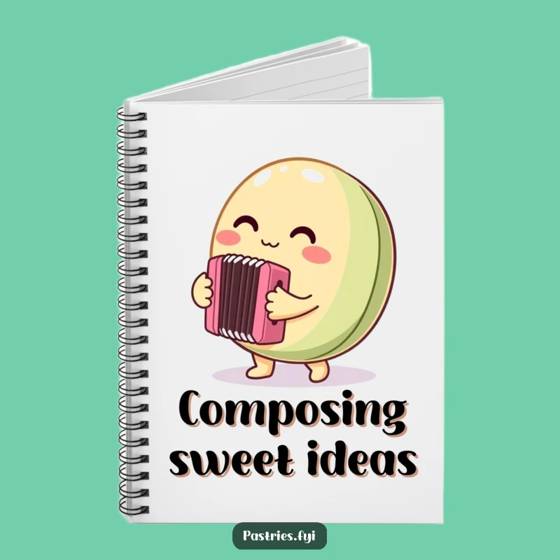 Funny Macaron Notebook: Accordion Player - Journal Gift!