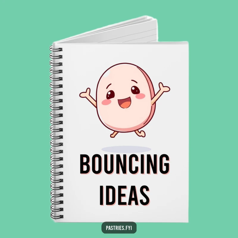 Funny Macaron Notebook: Happy Bouncing Treat for Energetic Ideas