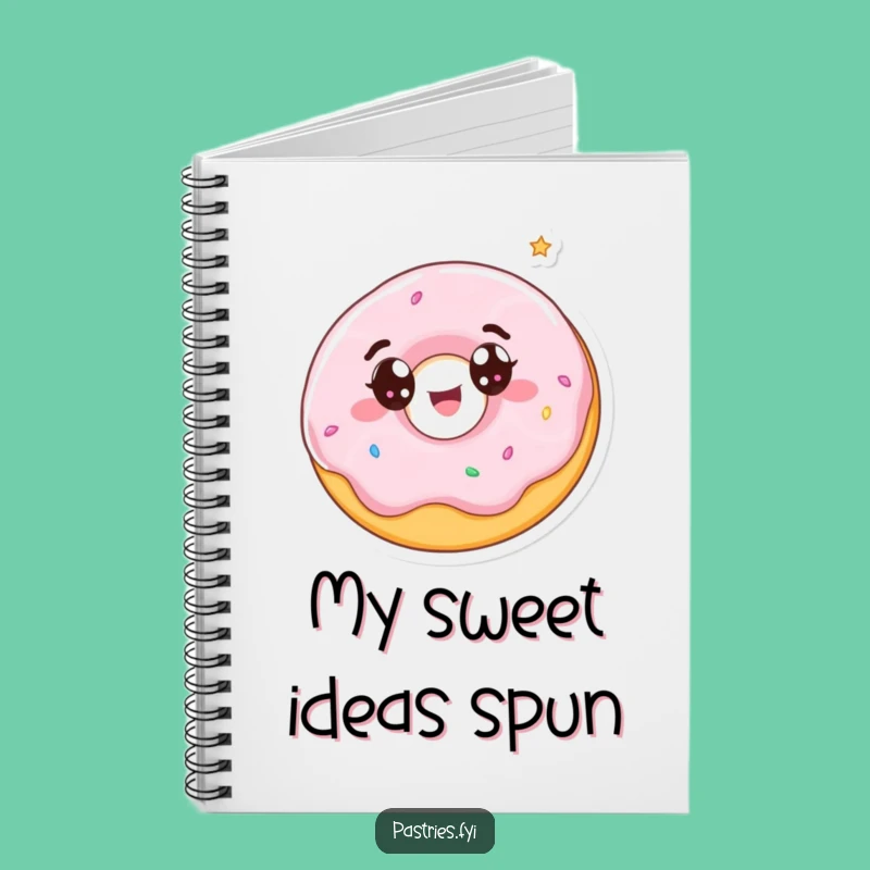 Funny Spinning Donut Notebook - Hilarious Journal for Sweet Ideas