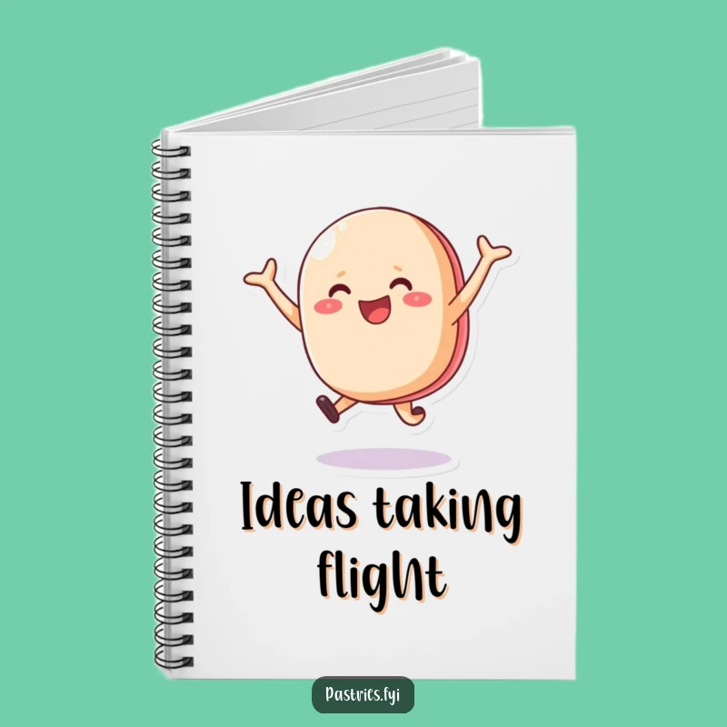 Funny Macaron Notebook: Cheerful Journal for Sweet Ideas & Happy Thoughts