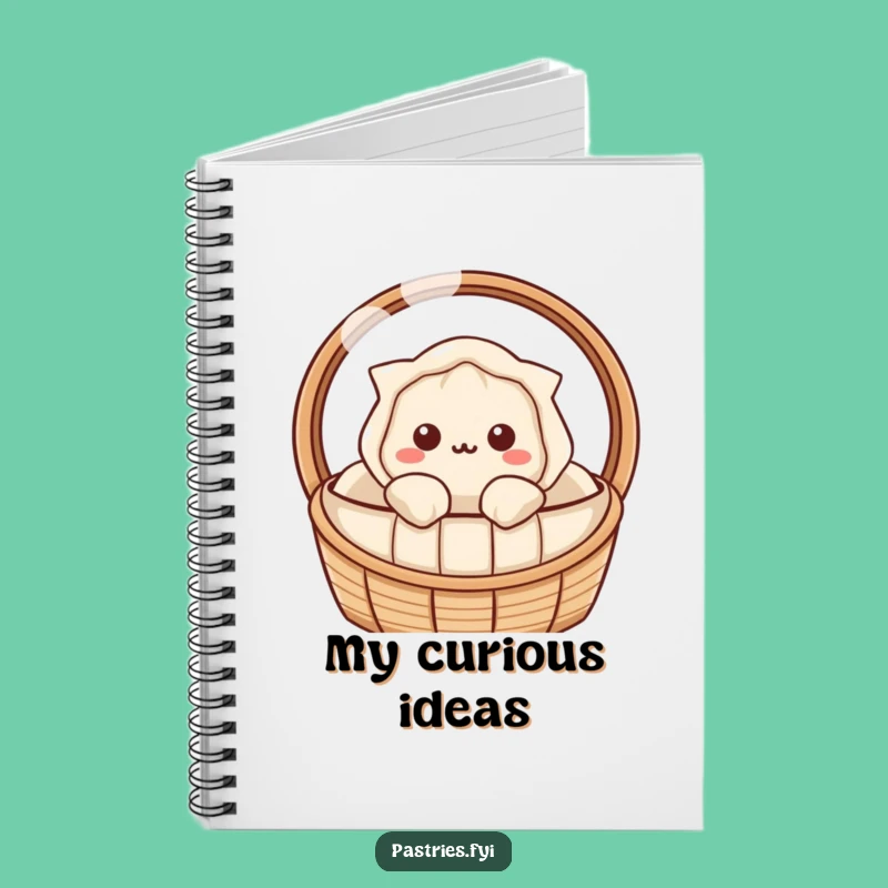 Funny Dumpling Curiosity Notebook: Jot Down Secrets in Kawaii Style