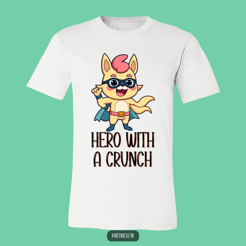 Funny Churro Superhero T-Shirt: Confident Pose Design, Awesome Funny Gift