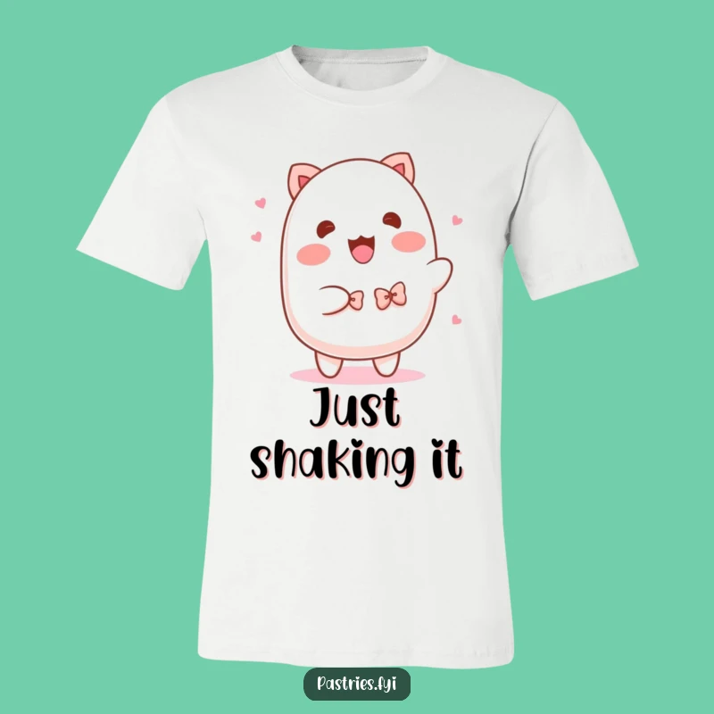 Funny Mochi Shimmy T-Shirt: Playful Character with Bowties, Ideal Funny Gift