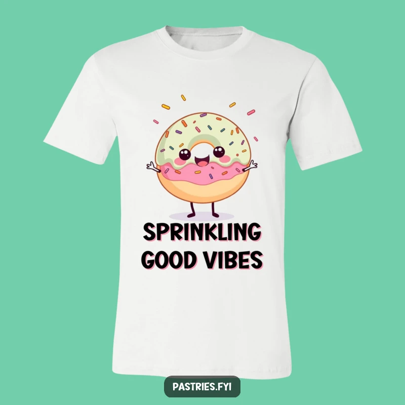 Funny Donut Sprinkle Juggling T-Shirt: Wear Your Sweetness!