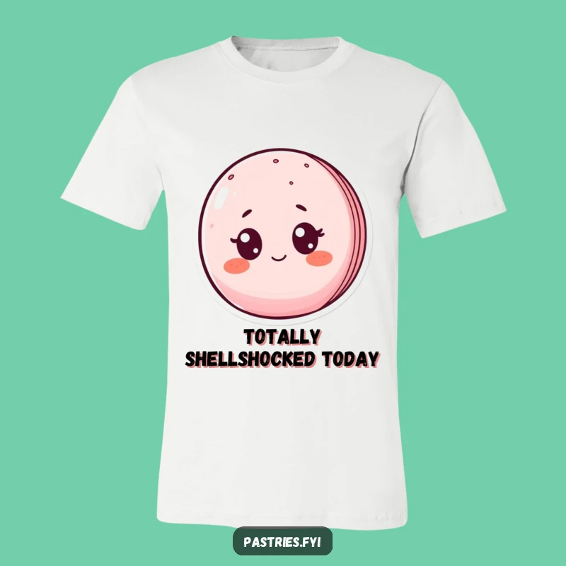 Funny Surprised Macaron T-Shirt - Expressive & Humorous Apparel Gift