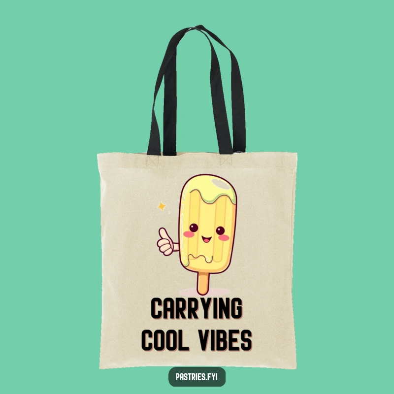 Funny Kawaii Popsicle Thumbs Up Tote Bag: Carry Your Coolness!